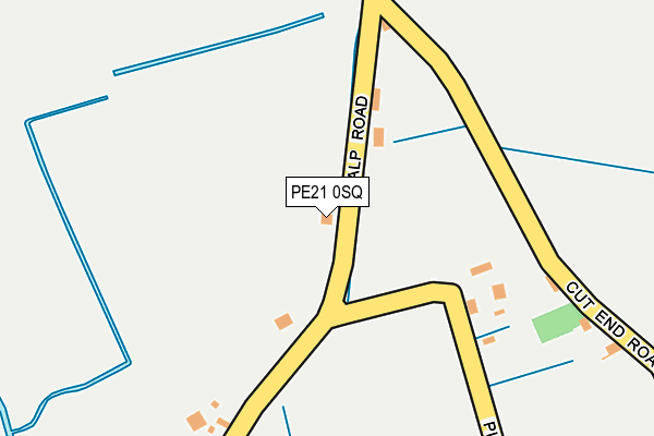 PE21 0SQ map - OS OpenMap – Local (Ordnance Survey)