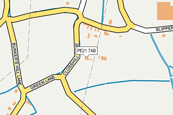 PE21 7AB map - OS OpenMap – Local (Ordnance Survey)