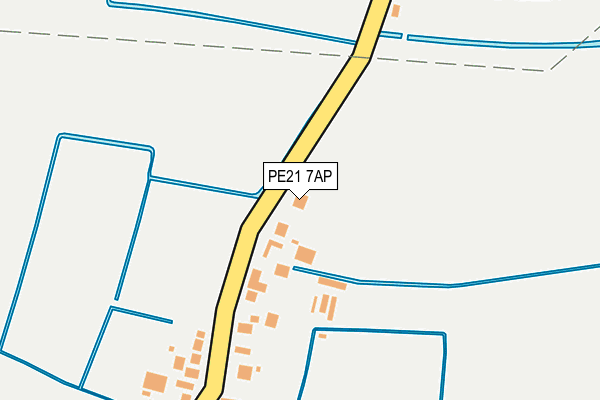 PE21 7AP map - OS OpenMap – Local (Ordnance Survey)