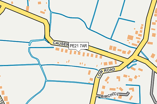 PE21 7AR map - OS OpenMap – Local (Ordnance Survey)