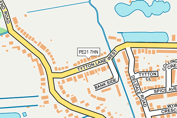 PE21 7HN map - OS OpenMap – Local (Ordnance Survey)