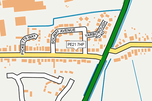 PE21 7HP map - OS OpenMap – Local (Ordnance Survey)