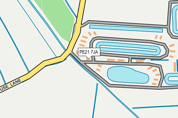 PE21 7JA map - OS OpenMap – Local (Ordnance Survey)