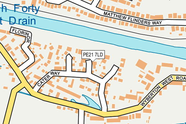 PE21 7LD map - OS OpenMap – Local (Ordnance Survey)
