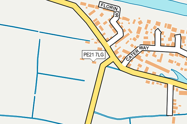 PE21 7LG map - OS OpenMap – Local (Ordnance Survey)