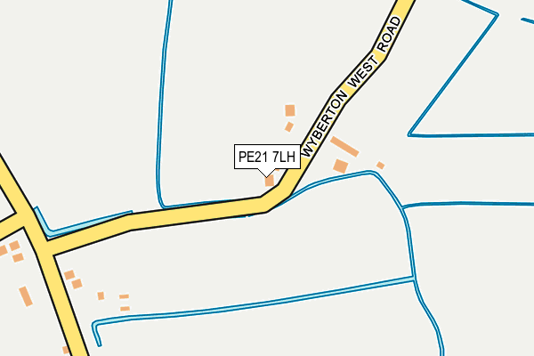 PE21 7LH map - OS OpenMap – Local (Ordnance Survey)