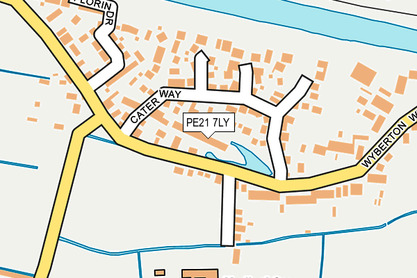 PE21 7LY map - OS OpenMap – Local (Ordnance Survey)