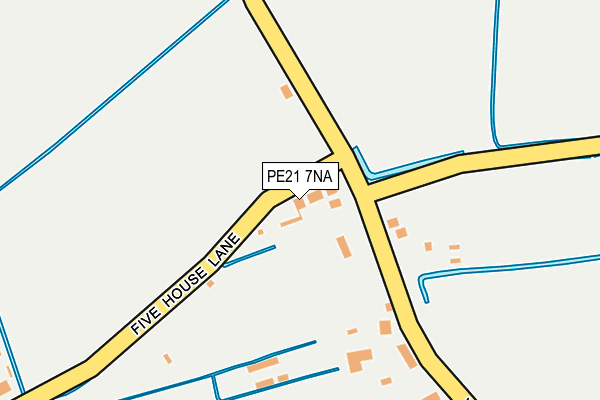 PE21 7NA map - OS OpenMap – Local (Ordnance Survey)