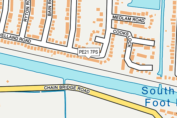 PE21 7PS map - OS OpenMap – Local (Ordnance Survey)