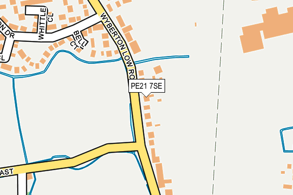PE21 7SE map - OS OpenMap – Local (Ordnance Survey)