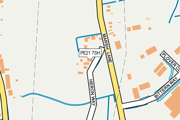 PE21 7SH map - OS OpenMap – Local (Ordnance Survey)
