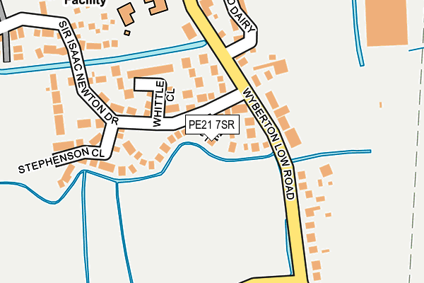 PE21 7SR map - OS OpenMap – Local (Ordnance Survey)