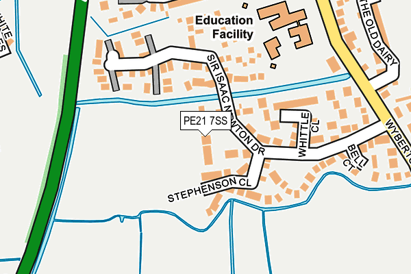 PE21 7SS map - OS OpenMap – Local (Ordnance Survey)