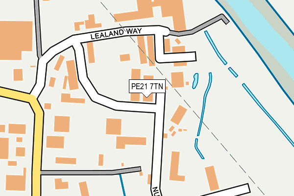 PE21 7TN map - OS OpenMap – Local (Ordnance Survey)