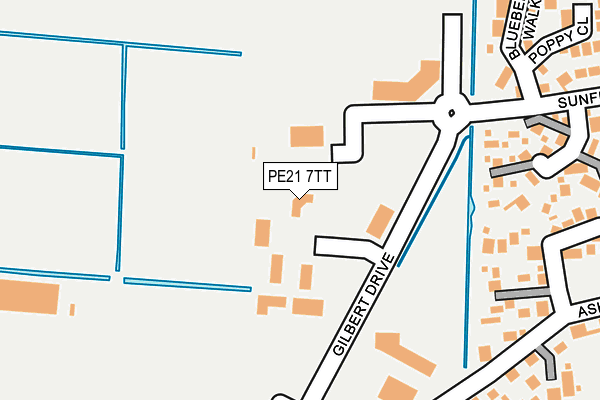 PE21 7TT map - OS OpenMap – Local (Ordnance Survey)
