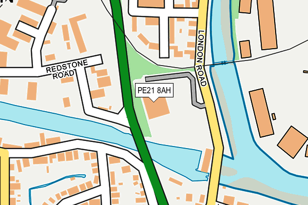 PE21 8AH map - OS OpenMap – Local (Ordnance Survey)