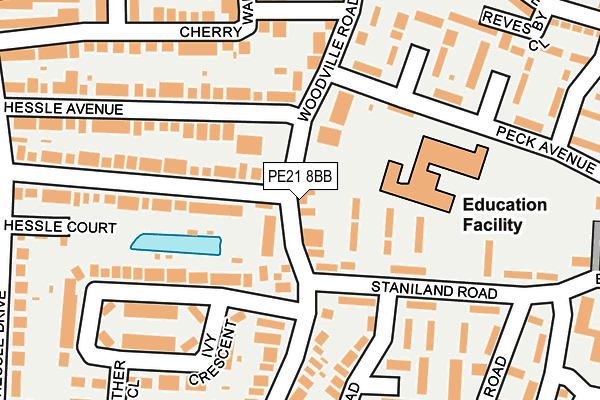 PE21 8BB map - OS OpenMap – Local (Ordnance Survey)