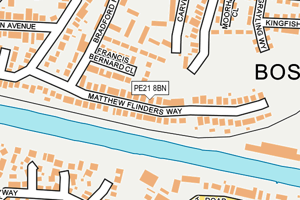 PE21 8BN map - OS OpenMap – Local (Ordnance Survey)