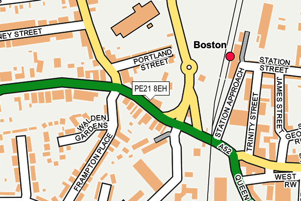 PE21 8EH map - OS OpenMap – Local (Ordnance Survey)