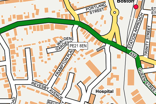 PE21 8EN map - OS OpenMap – Local (Ordnance Survey)