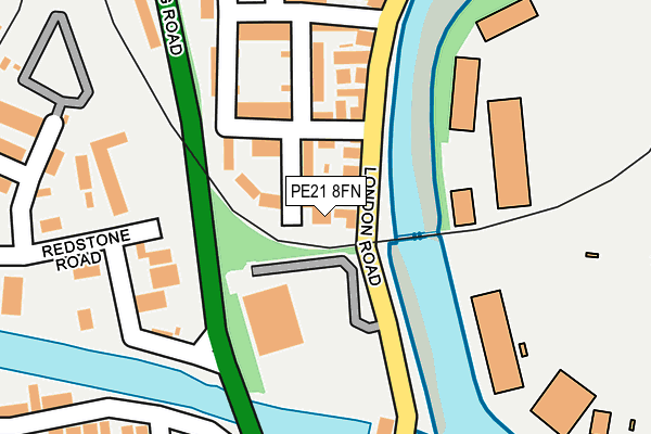 PE21 8FN map - OS OpenMap – Local (Ordnance Survey)