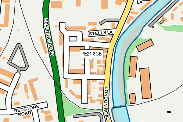 PE21 8GB map - OS OpenMap – Local (Ordnance Survey)