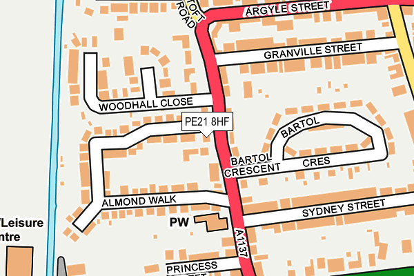 Map of A & ALI SERVICES LTD at local scale