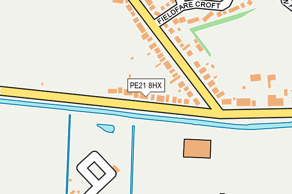 PE21 8HX map - OS OpenMap – Local (Ordnance Survey)