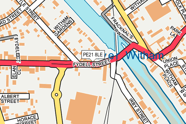 PE21 8LE map - OS OpenMap – Local (Ordnance Survey)
