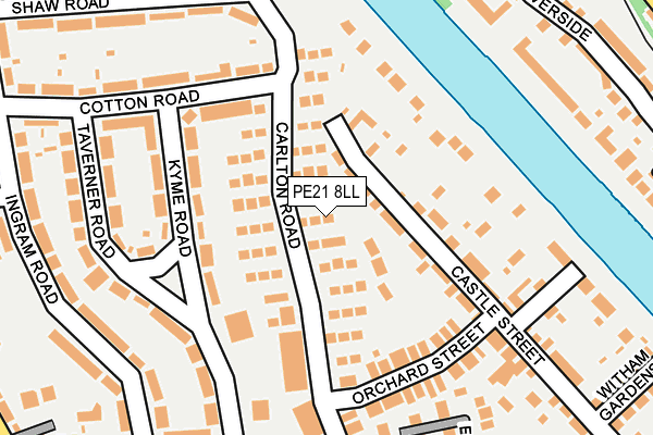 PE21 8LL map - OS OpenMap – Local (Ordnance Survey)