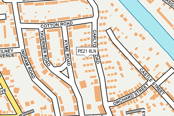 PE21 8LN map - OS OpenMap – Local (Ordnance Survey)