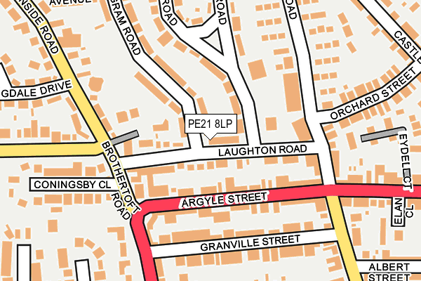 PE21 8LP map - OS OpenMap – Local (Ordnance Survey)
