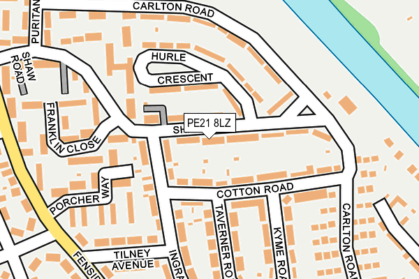 Map of BOSTON FLAT ROOFING LTD at local scale