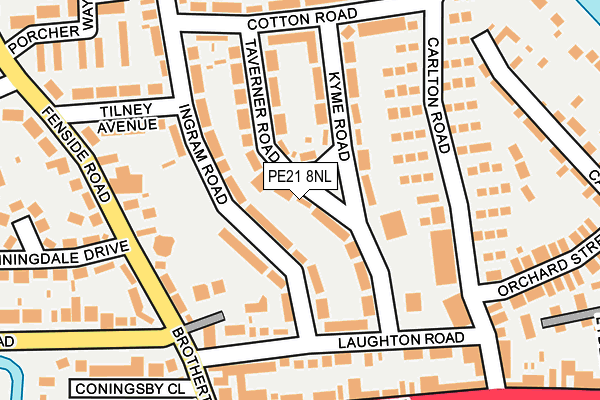 PE21 8NL map - OS OpenMap – Local (Ordnance Survey)