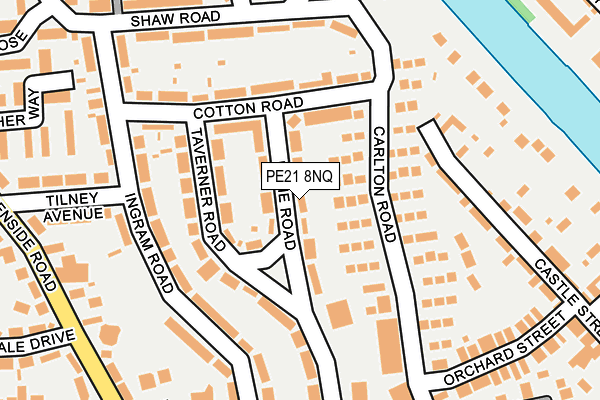 PE21 8NQ map - OS OpenMap – Local (Ordnance Survey)
