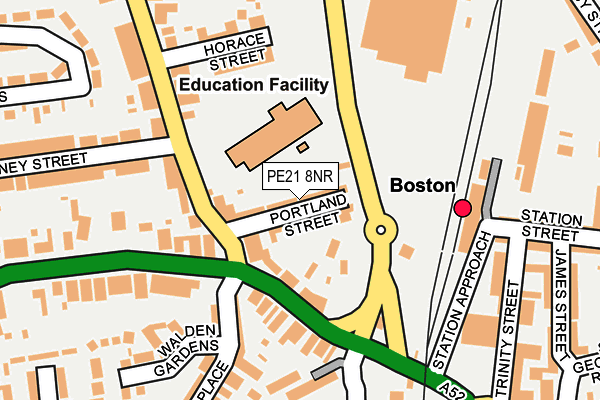 PE21 8NR map - OS OpenMap – Local (Ordnance Survey)