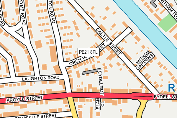 PE21 8PL map - OS OpenMap – Local (Ordnance Survey)