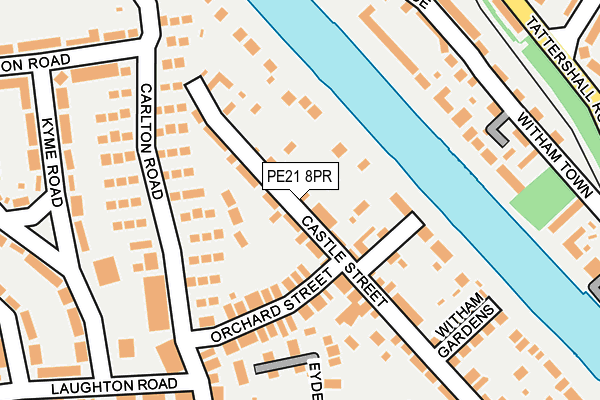 PE21 8PR map - OS OpenMap – Local (Ordnance Survey)