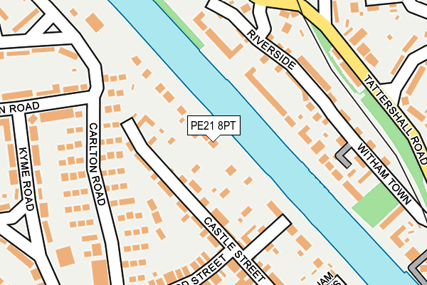 PE21 8PT map - OS OpenMap – Local (Ordnance Survey)
