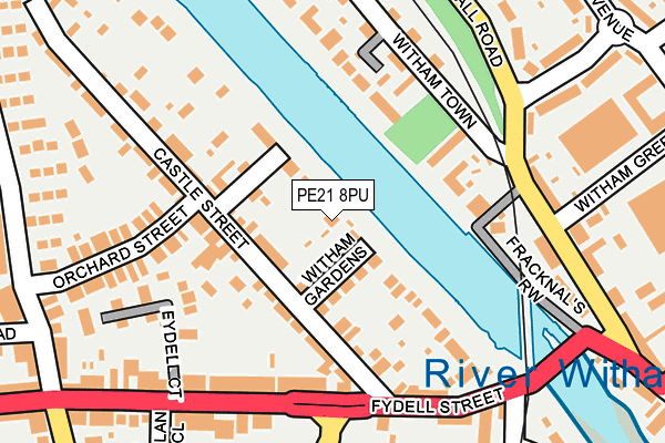 PE21 8PU map - OS OpenMap – Local (Ordnance Survey)