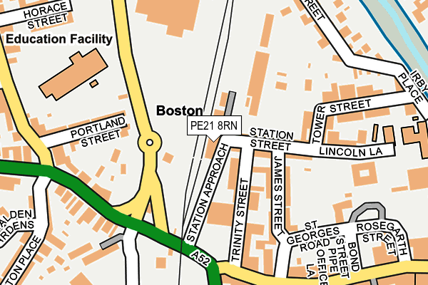 PE21 8RN map - OS OpenMap – Local (Ordnance Survey)