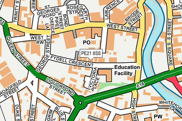 PE21 8SS map - OS OpenMap – Local (Ordnance Survey)