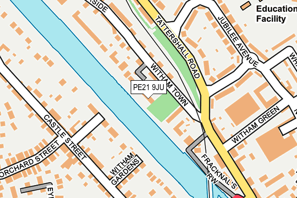 PE21 9JU map - OS OpenMap – Local (Ordnance Survey)