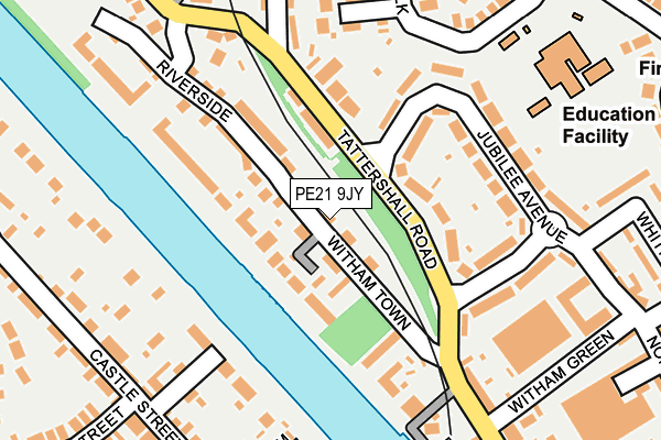 PE21 9JY map - OS OpenMap – Local (Ordnance Survey)