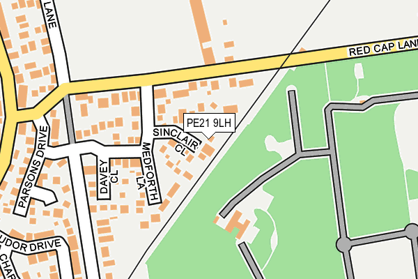 PE21 9LH map - OS OpenMap – Local (Ordnance Survey)