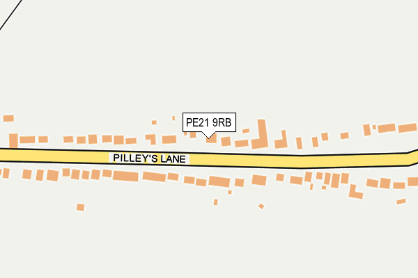 PE21 9RB map - OS OpenMap – Local (Ordnance Survey)