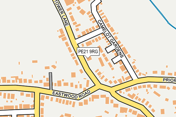 PE21 9RG map - OS OpenMap – Local (Ordnance Survey)