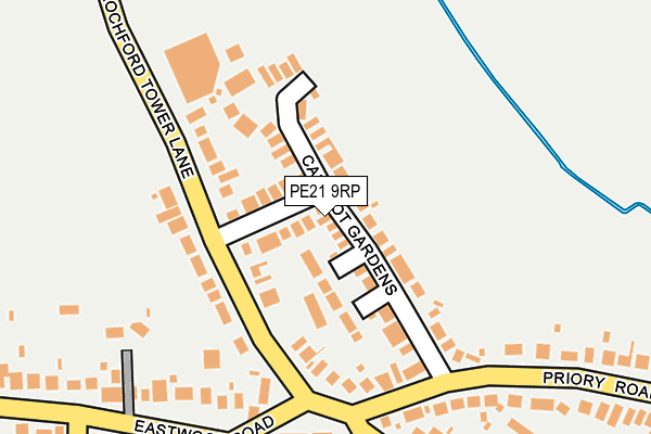 PE21 9RP map - OS OpenMap – Local (Ordnance Survey)