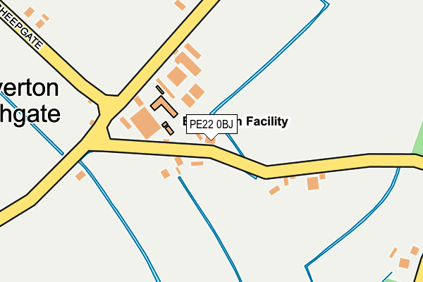 PE22 0BJ map - OS OpenMap – Local (Ordnance Survey)