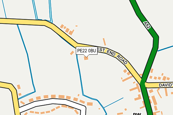 PE22 0BU map - OS OpenMap – Local (Ordnance Survey)
